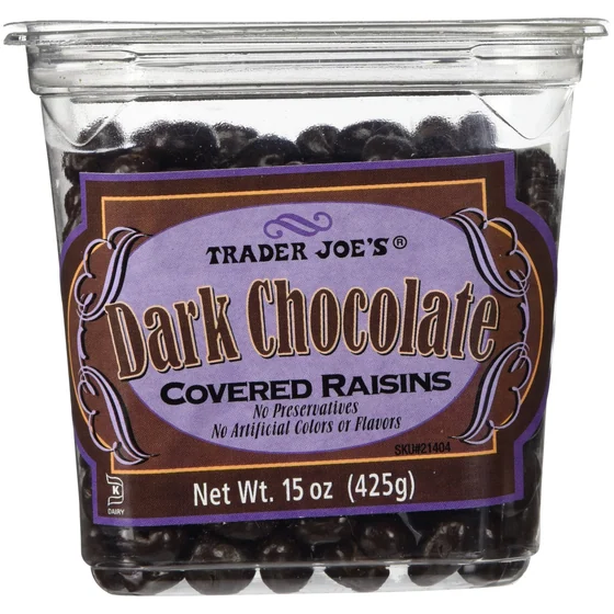Trader Joe's Dark Chocolate Covered Raisins