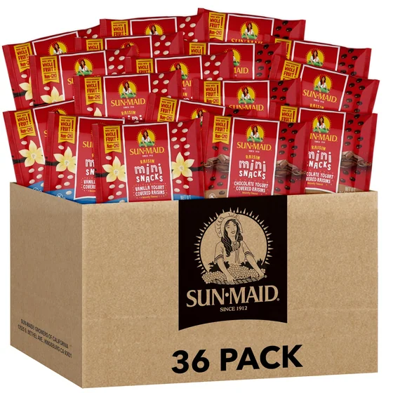 Sun-Maid Vanilla & Chocolate Yogurt Coated Raisins Variety Pack