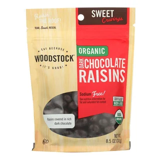 Woodstock Organic Dark Chocolate Raisins
